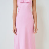 V-neck Satin Dress