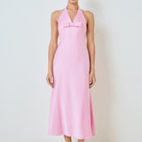 V-neck Satin Dress