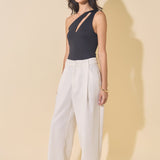 Cut Out Asymmetric Bodysuit