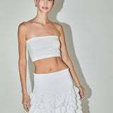 Smocking Ruffled Skirt