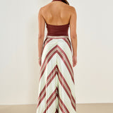 Striped Long Skirt