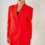 Linen Loose Suit Jacket