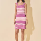 Knitted Color-Block Dress