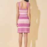 Knitted Color-Block Dress