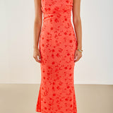 Chiffon Maxi Empire Waist Dress