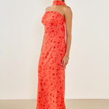 Chiffon Maxi Empire Waist Dress