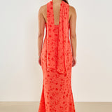 Chiffon Maxi Empire Waist Dress