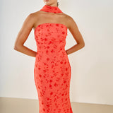 Chiffon Maxi Empire Waist Dress