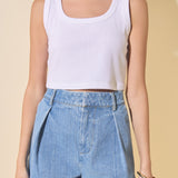Ribbed Crop Top